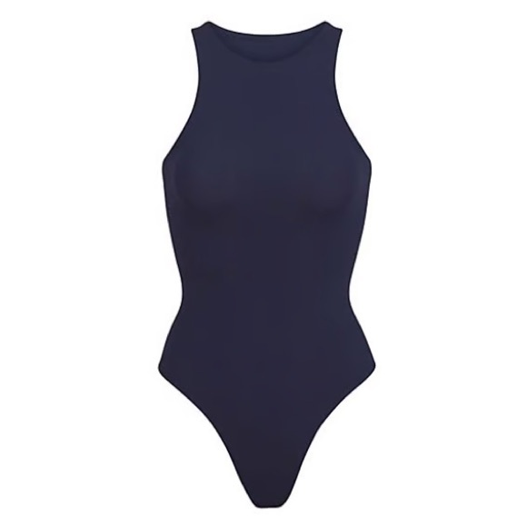 SKIMS Tops - Skims NAVY FE High Neck Bodysuit | small